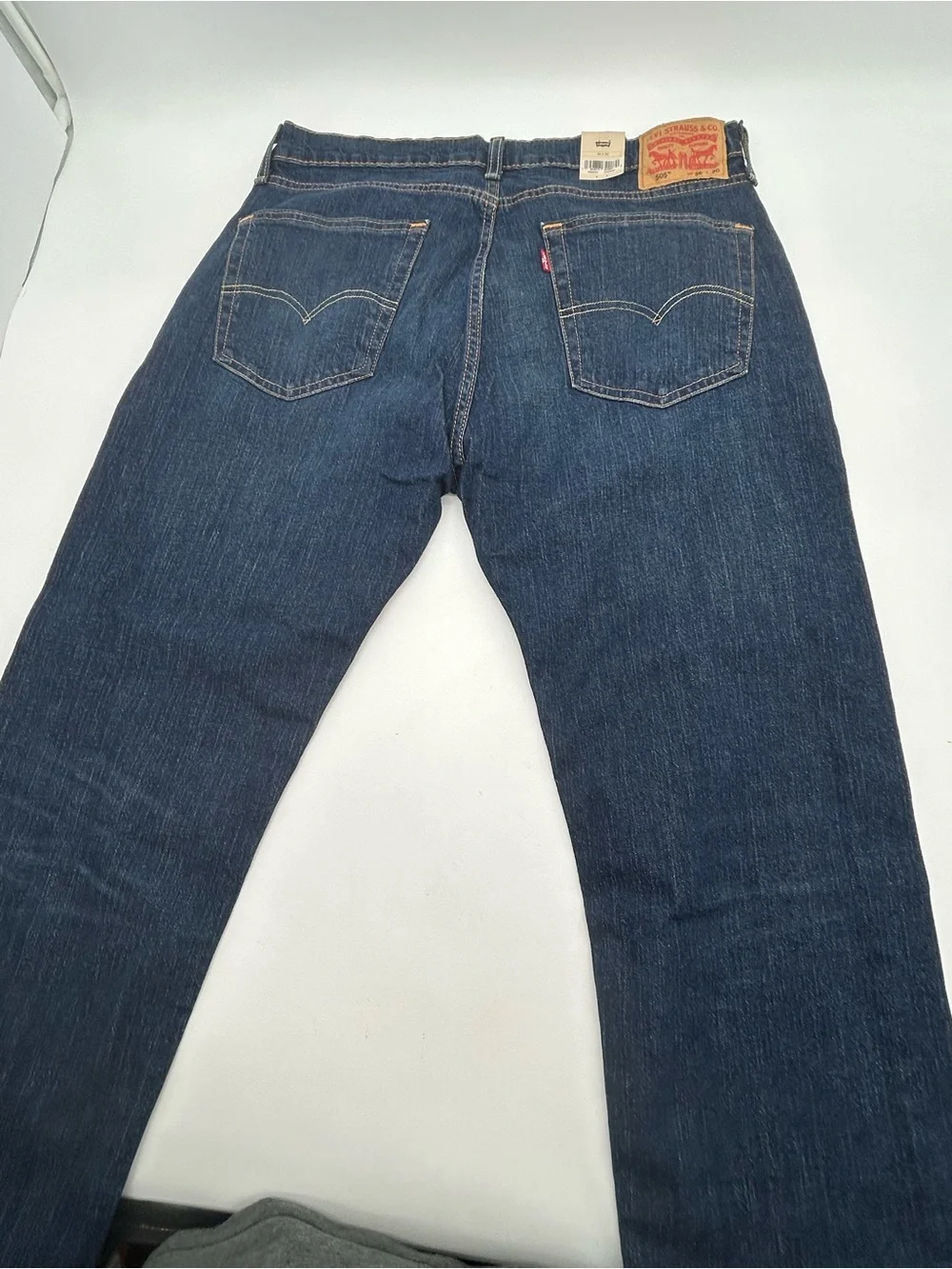 Levi’s 505 Regular Fit Straight Leg Jeans With A Classic Dark Wash